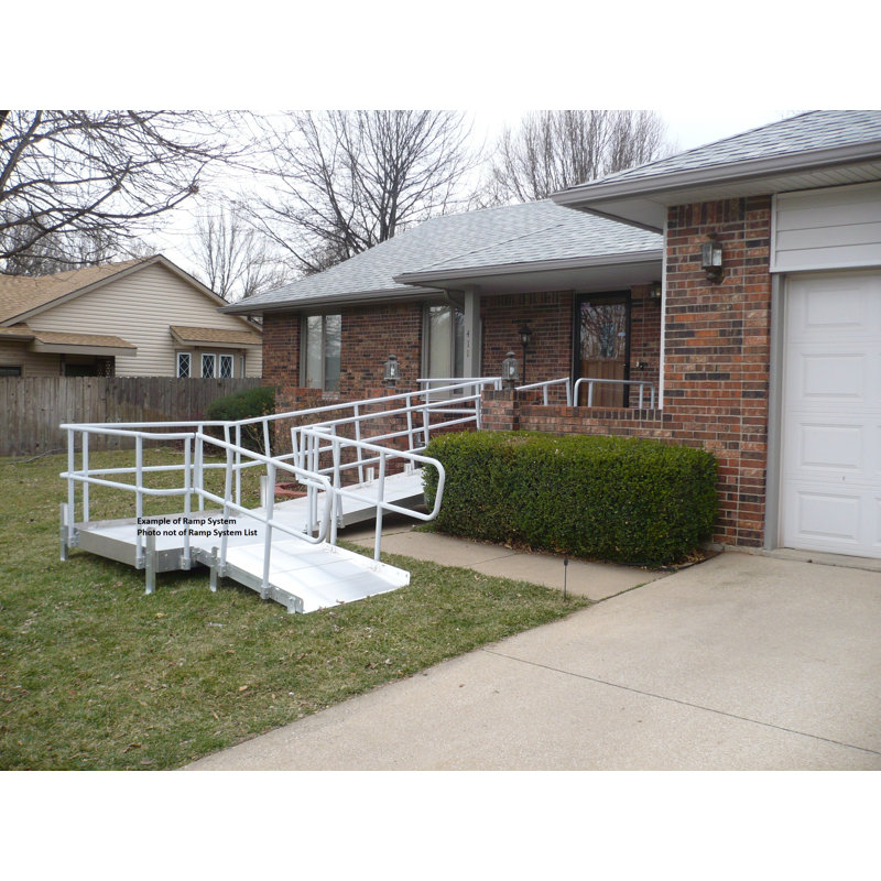Ramp to Switchback Landing to Rise, 8 ft, 12 ft