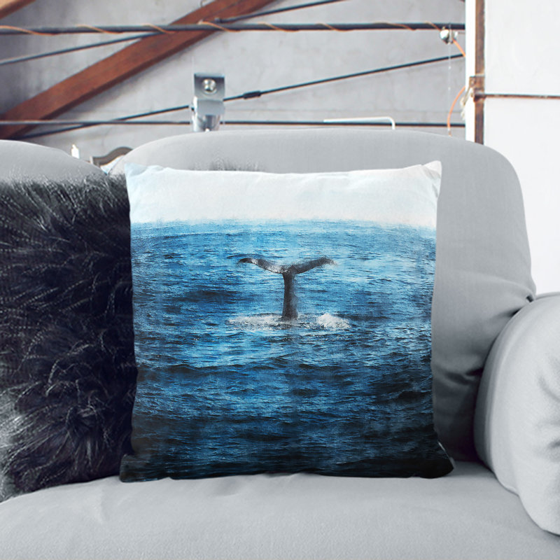 Square Throw Cushion, 40cm H x 40cm W x 15cm D, White