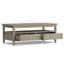Table basse en bois massif Warm Shaker 48 po et table de chevet en bois massif Acadian 24 po (ensemble de 2), gris vieilli, style transitionnel