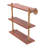 Bayer 3 Piece Walnut Industrial Pipe Shelves-476662583-444678439