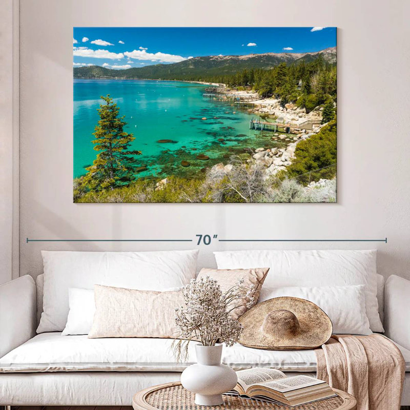 Plage cachée d'Alvord Lake Tahoe, H 34 po x l 51 po