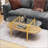 Oval Glass Coffee Table-159074048-159074049