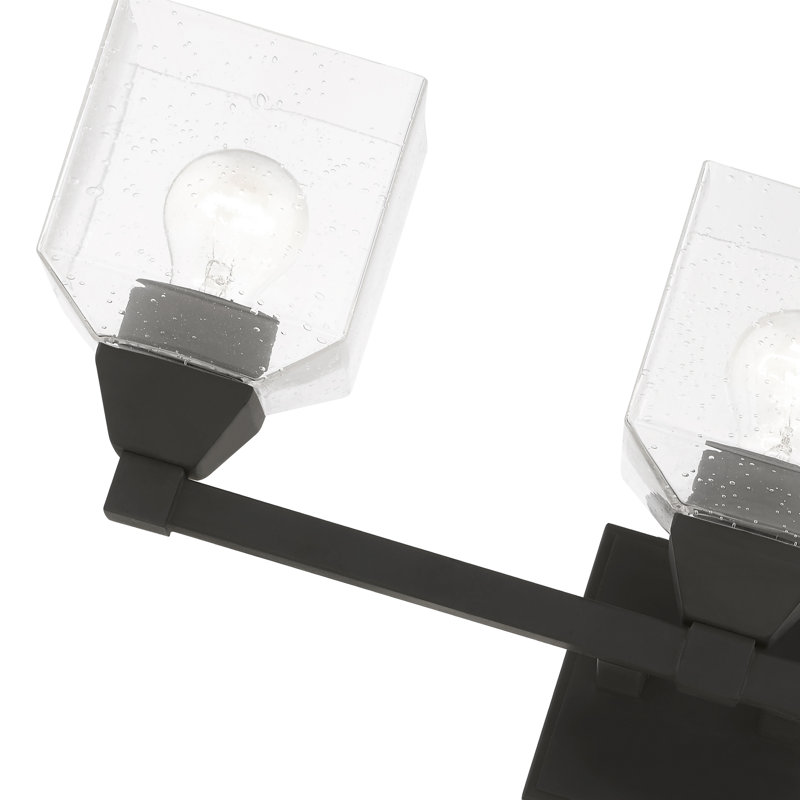 Éclairage pour meuble-lavabo à 3 lumières à intensité variable noir / nickel brossé Ashanni