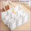 Portable Wardrobe Closet with 11 Cubes, Hanging Rod | Magnet Doors | White ABS