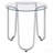 Chrome Round Glass Top End Side Table