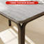 Ensemble de table de salle à manger 5 pièces avec 4 chaises, panneau de fibres à densité moyenne et fabrication en métal-321464127