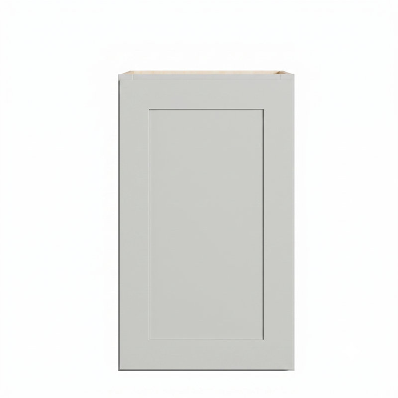 Modern Shaker Wall Cabinet, Solid Birch Frame, Birch-Veneer Plywood Box, Soft-Matte Water-Based Finish, Adjustable Shelf, Multiple Widths (09”–39”)