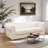 94.5" Genuine Cowhide Leather Chesterfield Sofa – Button Tufted, Scroll Arms & Handcrafted European Buckles-99317400