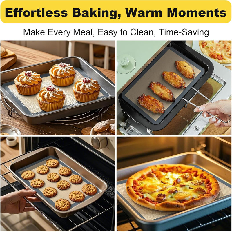 16.5" x 11.6" Silicone Cookie Sheets for Baking