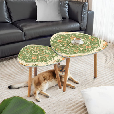 Ensemble de 2 tables basses gigognes Triangle