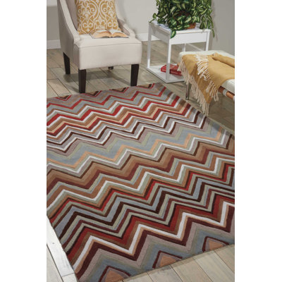 Tapis argenté contemporain fait à la main Asuncion