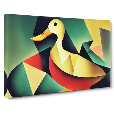 Exclusive Abstract Duck - Wrapped Canvas