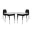 Ensemble de bureau et de chaise réglable en stratifié de H 30 po x l 36 po-98243218
