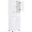 Bathroom Cabinet With Laundry Basket - White, Spacious And Toppling White Storage With Space