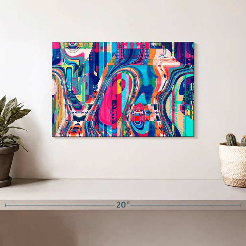 Avery Abstract Geometric Collage, 8" H x 12" W