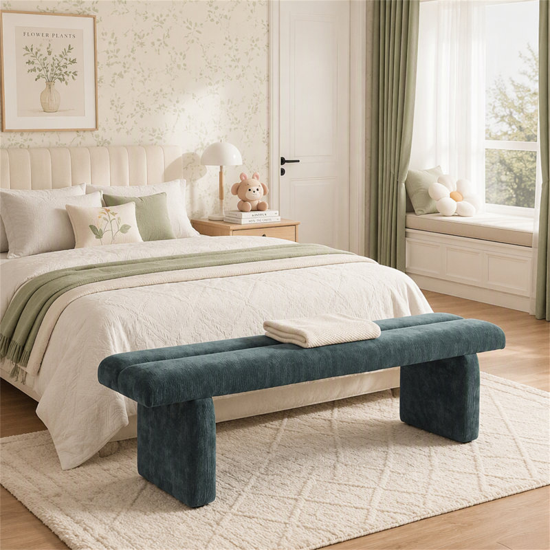 Polyester Upholstered Bench