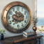 Horloge murale avec engrenages en mouvement réels GE-LI_ 32 po