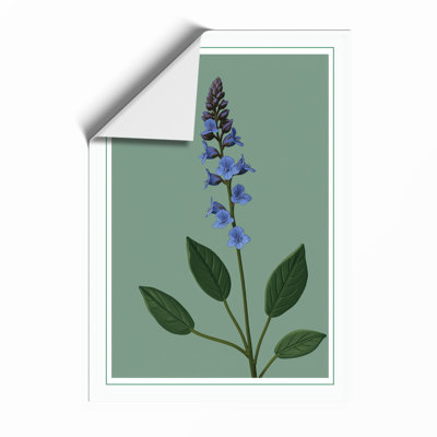 Purple Flower Spike Botanical - Framed Print