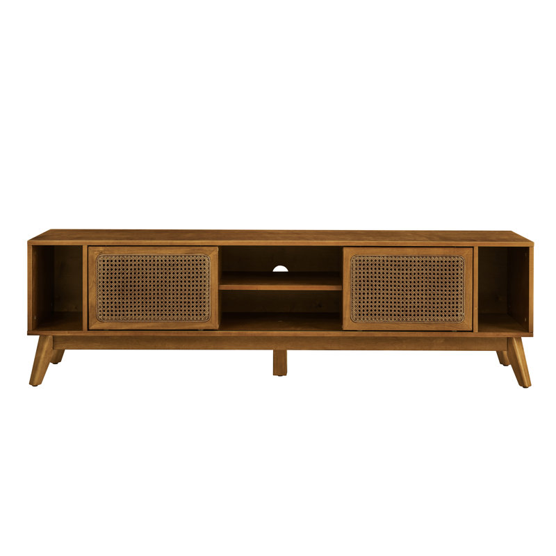 Meuble télé 67,9 po Mid-Century Modern Rattan