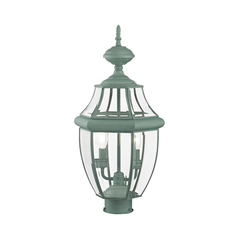 Tête de lanterne câblée 1 lumière Arelene, H 21,5 po x l 10,5 po x P 10,5 po, Vert-de-gris
