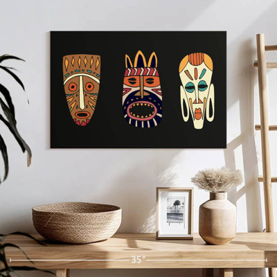 Dessin de masques d'Afrique