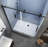 Langham XL 44 - 48" W x 80" H Sliding Frameless Shower Door-53048380-53048385
