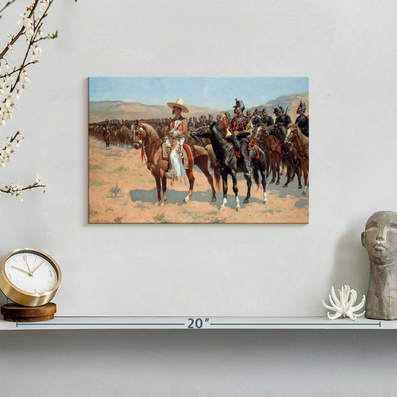 Lelar The Mexican Major 1889, 8" H x 12" W