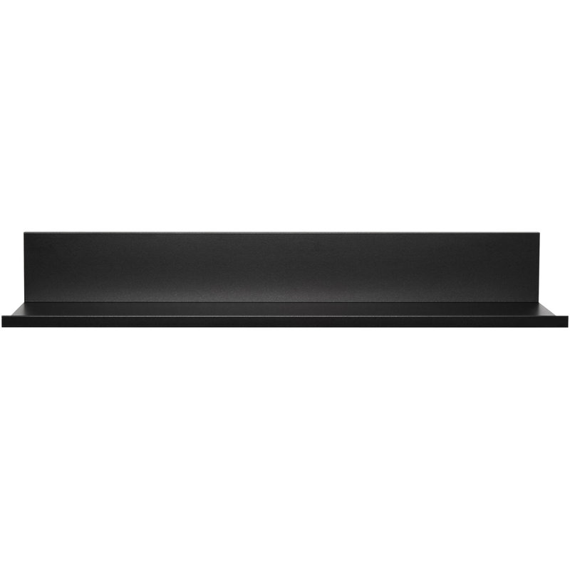 Tablette flottante en métal Aayat, Noir, H 3,1 po x l 18,7 po x P 5,1 po