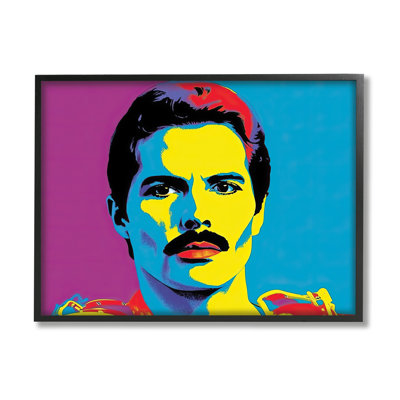Freddie Mercury Pop Style On Wood par Birch & Ink Print
