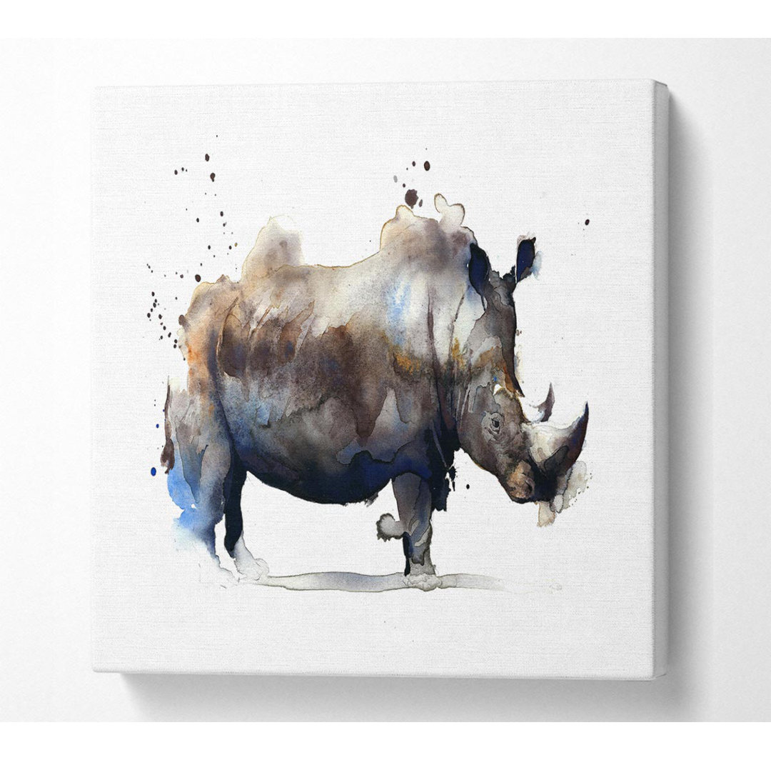 Rhino Charge - Kunstdrucke auf Segeltuch