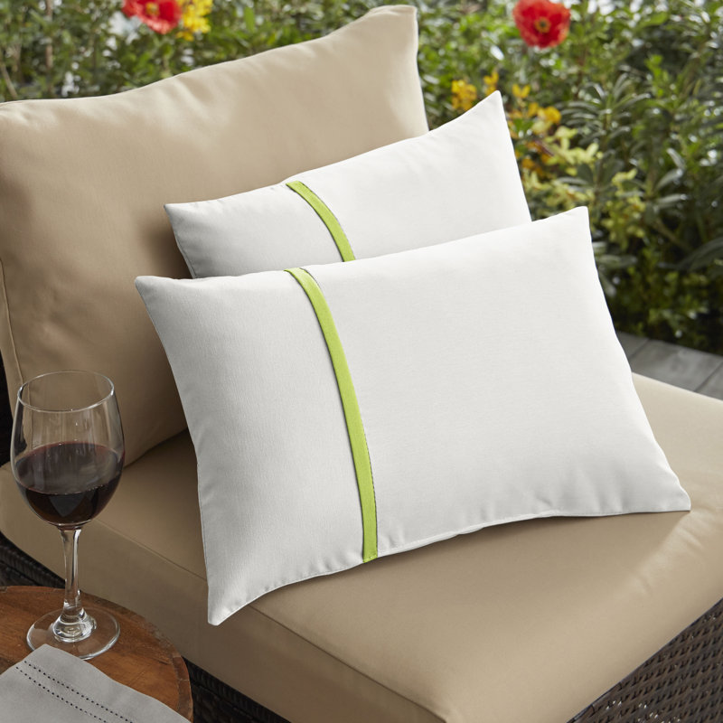 Coussin lombaire intérieur / extérieur Fenton Sunbrella, 13 po x 20 po