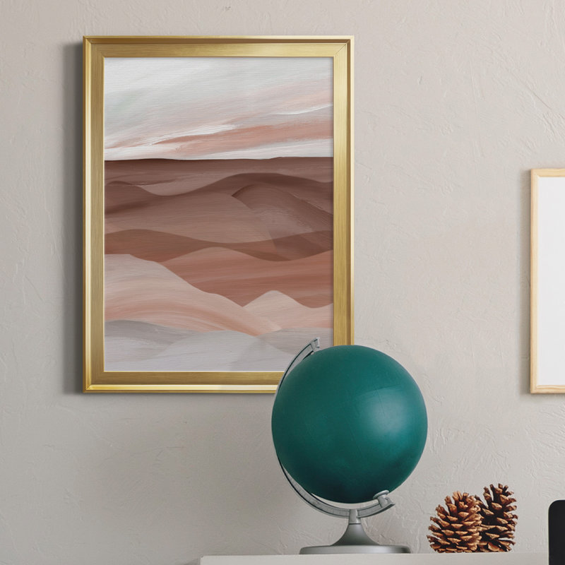 Sedona Valley - Peinture sur toile encadrée, Cadre doré, H 26,5 po x l 36,5 po x P 1,5 po