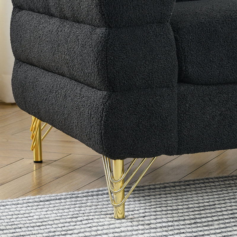 Canapé modulaire surdimensionné de 81 pouces à 3 places de 81 pouces, canapé modulaire à assise profonde en tissu Comfort