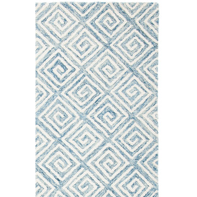 Metro Hand Tufted Wool And Cotton With Latex Geometric Rug