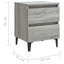 40 cm W Bedside Table