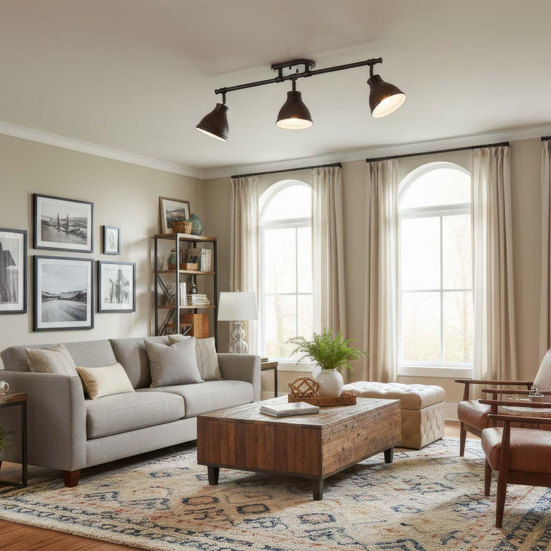 Drakeford 35.375'' 3 -Light Fixed Track Track Kit with Dimmable and Adjustable Head, Rubbed Bronze, Rubbed Bronze