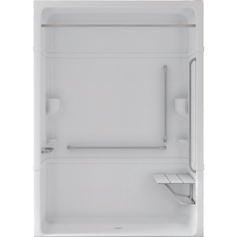Ensemble de douche rectangulaire 66 "H 88" H, Gauche