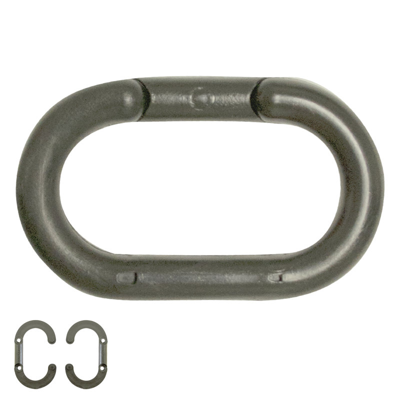 Maillon maître en plastique, Argent, H 1,48 po x l 15 po x P 0,19 po