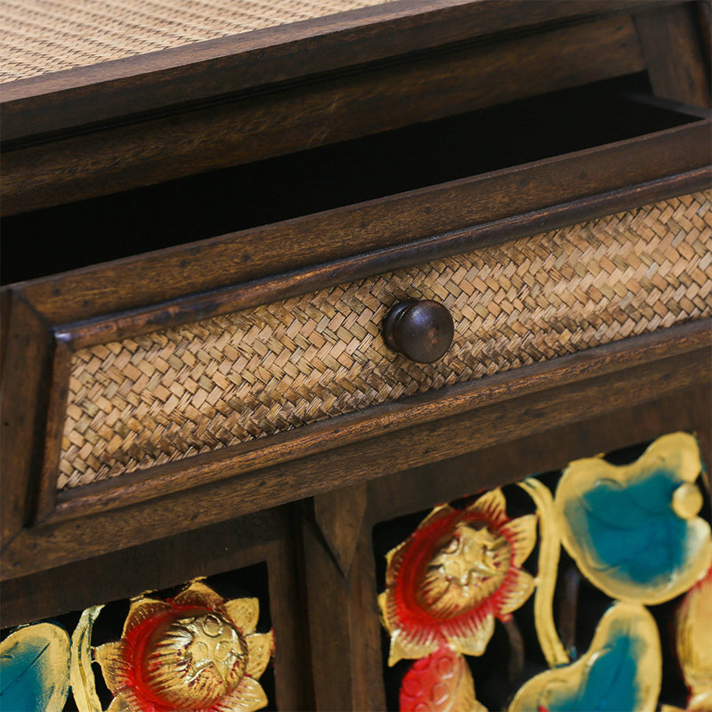 Carved Entryway Cabinet