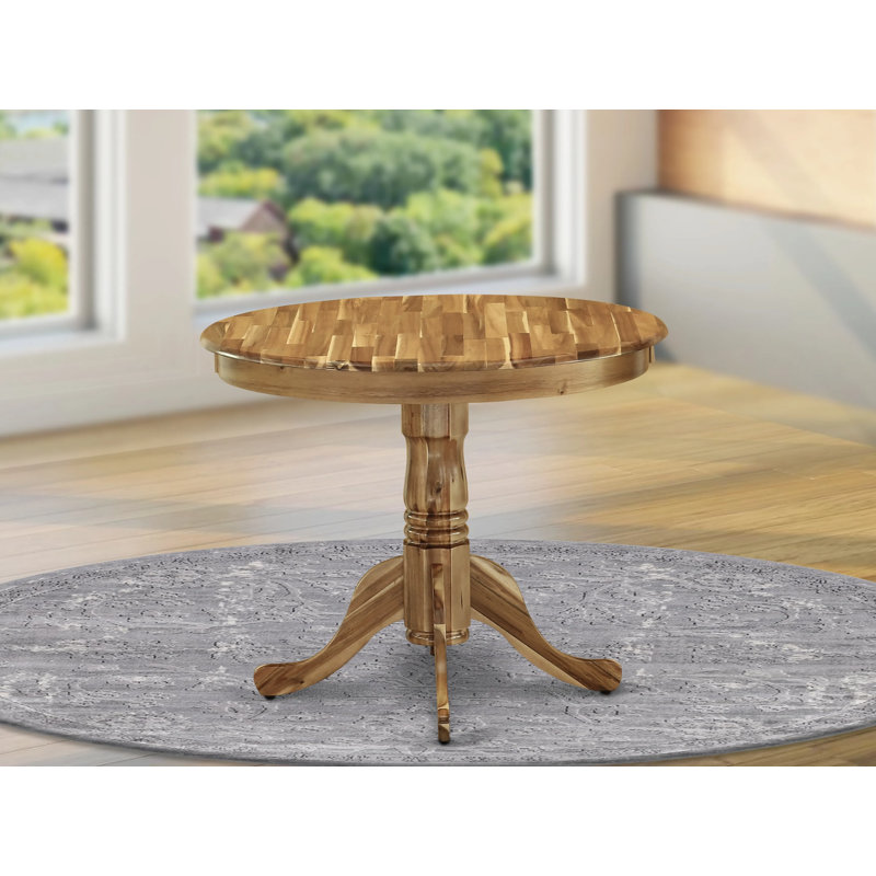 Table de salle à manger Antique, Acasie naturelle, Acacia naturel