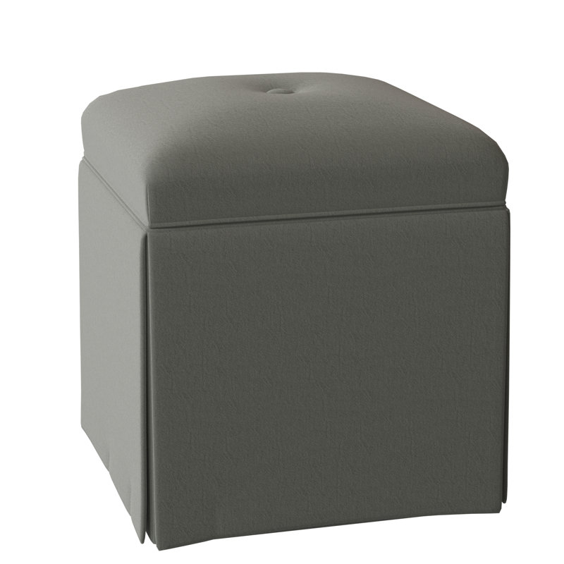 Linden Upholstered Ottoman, Hazelnut, Pewter (9953 65)