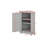 Bathroom Cabinet Triangle Corner Storage Cabinet With Adjustable Shelf Modern Style-1803032978