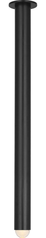 Ebell Flush Mount, Dark Bronze, 36" H x 4.5" W x 4.5" D