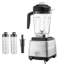 Mélangeur à smoothies, 2,5 L (85 oz), 1400 W, mélangeur multifonction avec 2 tasses pour smoothies, laits frappés et jus, mélangeur professionnel avec moteur puissant, compatible avec une cuisine.