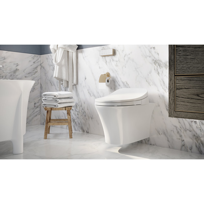 Siège de bidet électronique allongé iWASH S-12 avec télécommande sans fil, eau chaude, sécheuse et désodorisant intégré