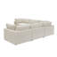 Canapé modulaire en lin 108 po Judith-61482832