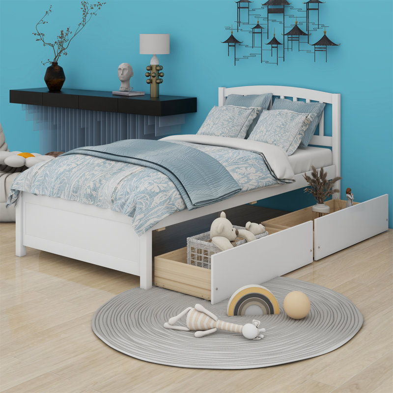 Lit plateforme simple avec rangement Terion