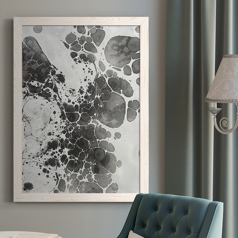 Boelter Marble III, reproduction d'art sur toile, H 37,5 po x l 27,5 po, Toile avec cadre blanc, Pas de tapis