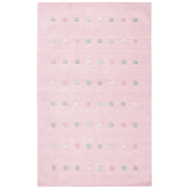 Tapis tissé à la main 70% laine, 20% latex, 10% coton Hachirou, Rectangle 3 pi x 5 pi