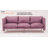 Edalia Sofa In Wisteria Grain Leather
